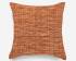 Custom cushion cover in orange color cotton textured design fabric